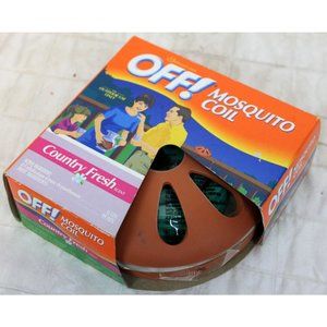 OFF Mosquito Coil Terra Cotta Clay Pot 4 Refills Country Fresh Scent
